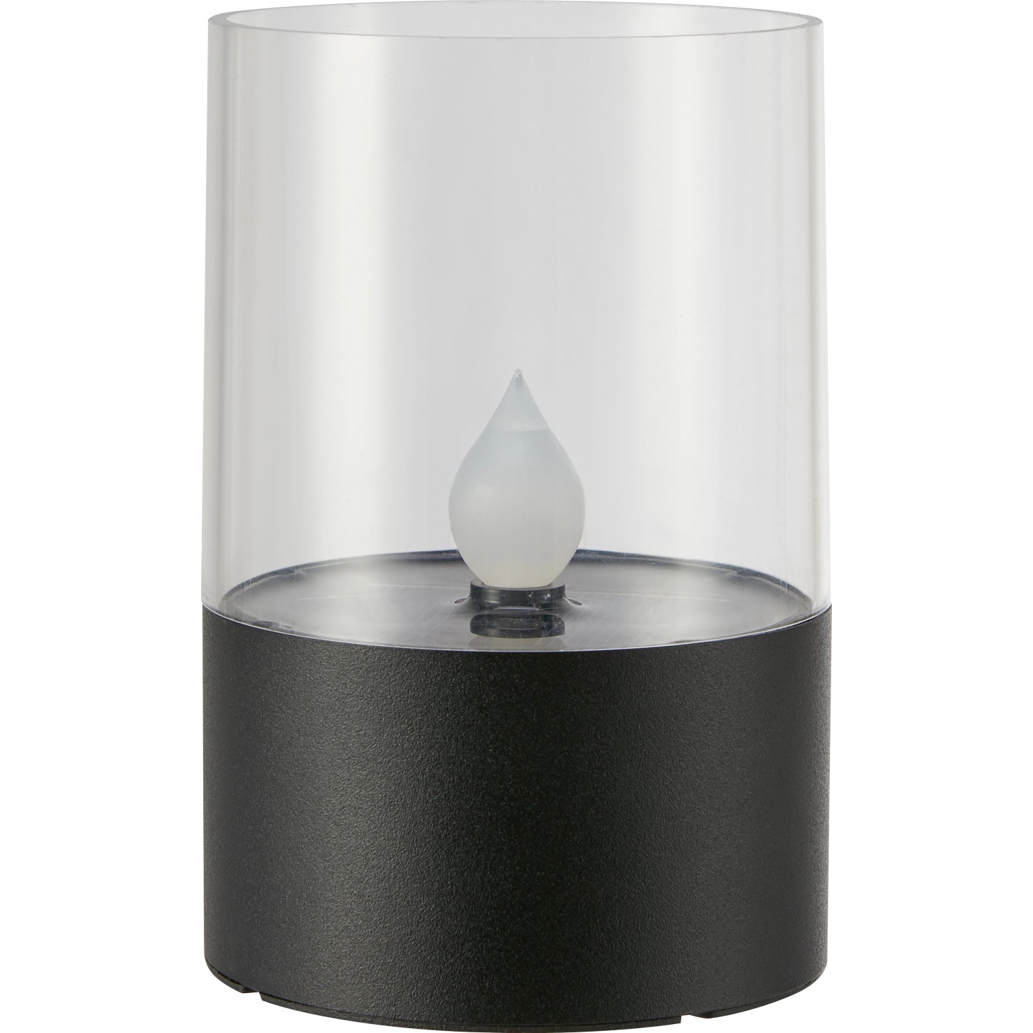 Solární stolní LED lampa, IP44, teplá bílá/černá, pr. 7,5 x 11,2 cm