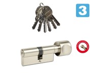 Richter Czech EURO Secure Bezpečnostní vložka 30/40K, 6 klíčů, matný nikl