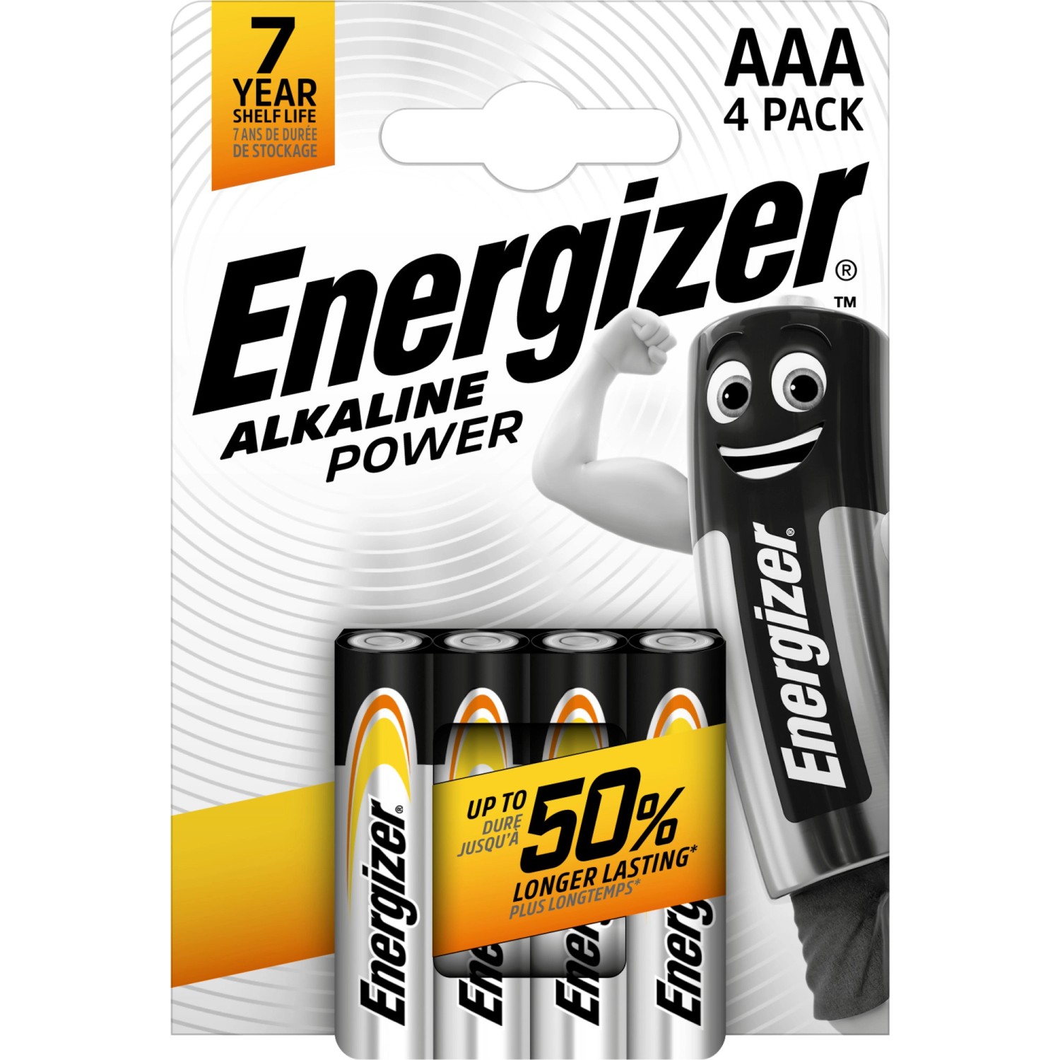 Energizer ALKALINE POWER Alkalická baterie AAA, 4 ks