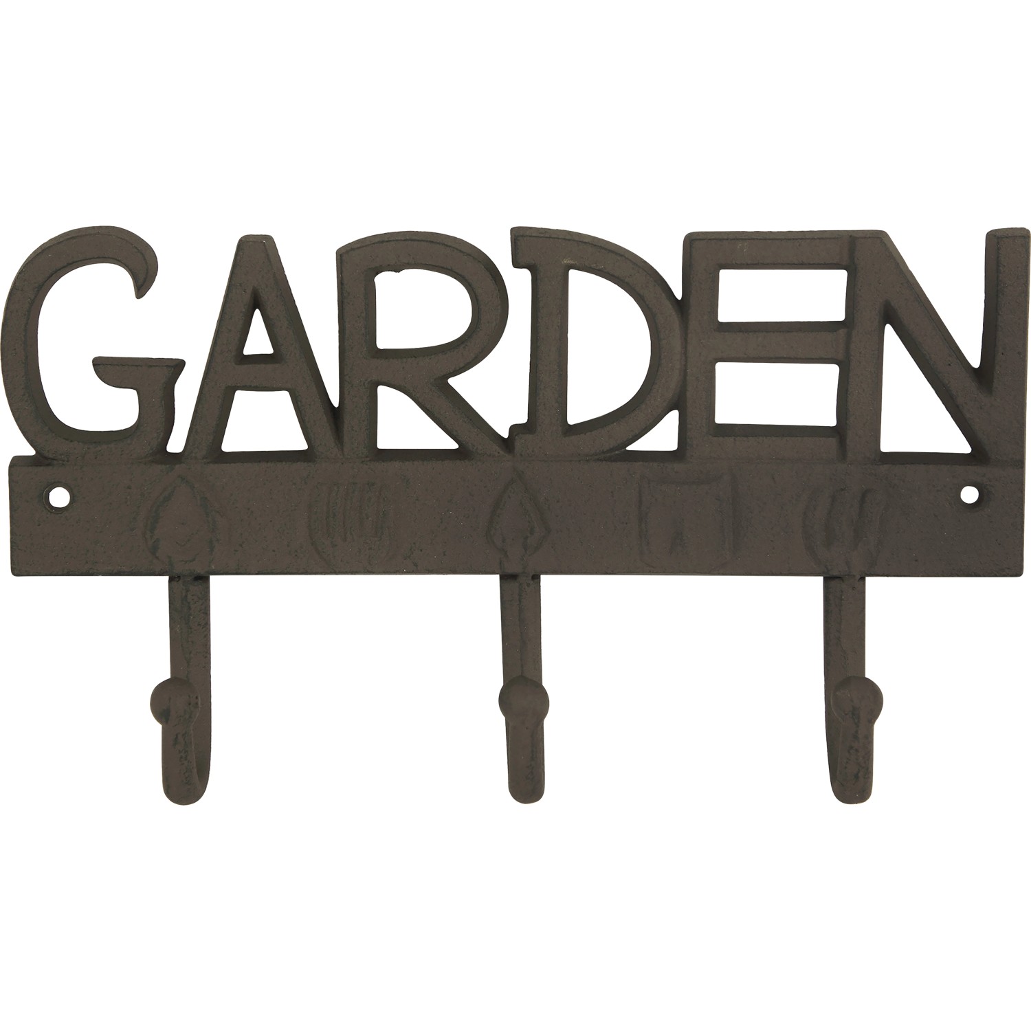 Nástěnný věšák s nápisem, 3 háčky