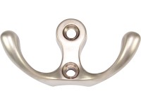 Hettich Nástěnný háček na kabáty Classic 8, zinek poniklovaný, 58 x 31 x 29 mm