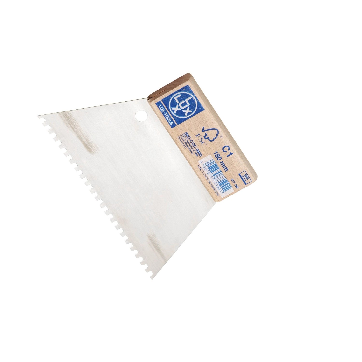 LUX Roztírací stěrka na lepidlo 4 x 4 mm Classic