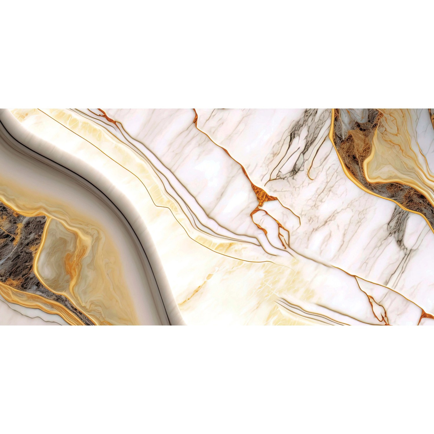 Gold Dlažba Abstract carving 60 x 120 cm