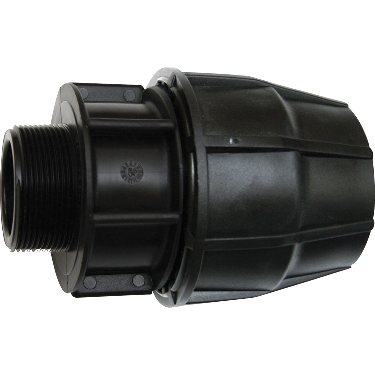 LUX-TOOLS PE přechodka 20 mm s vnějším závitem 21 mm (1/2")