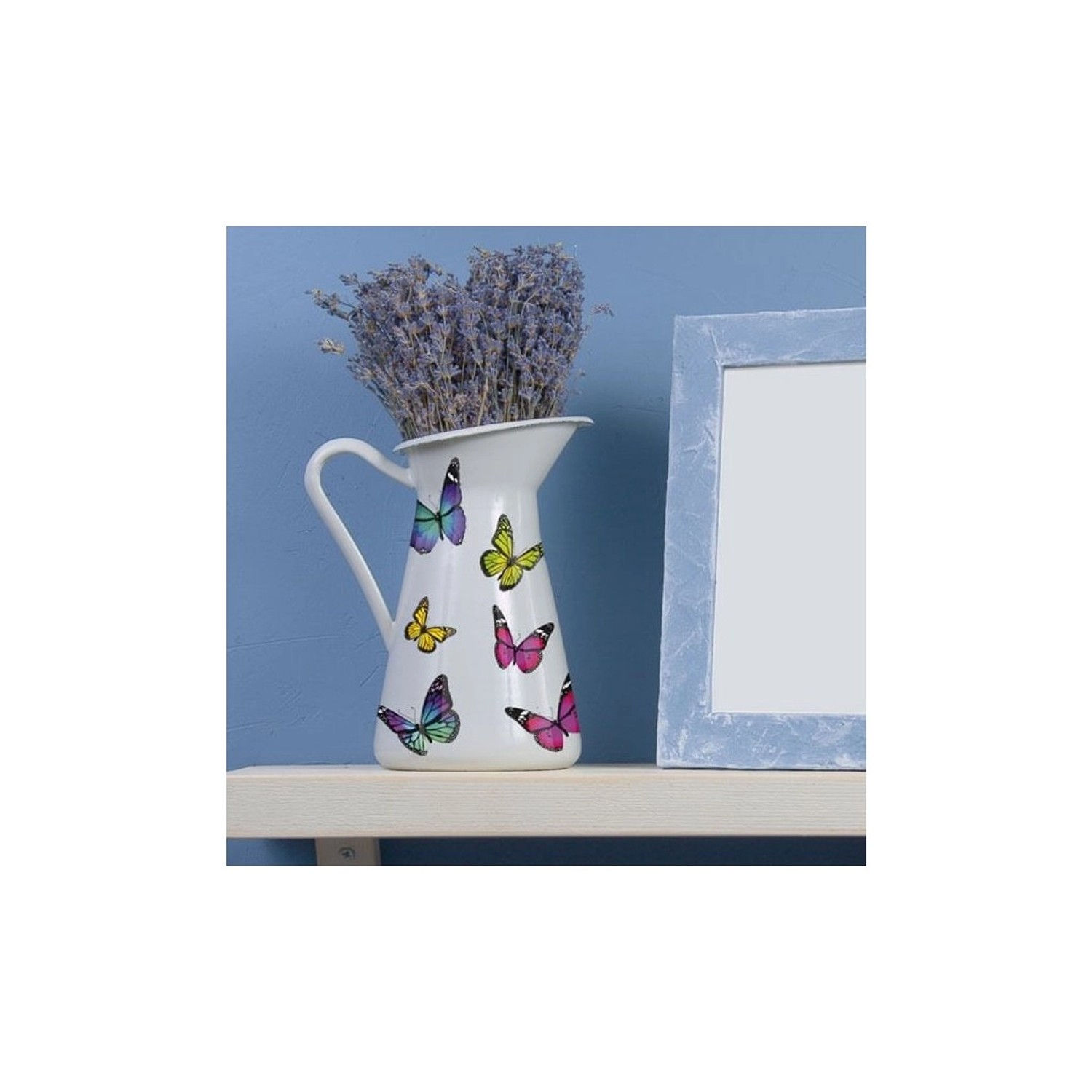 Crearreda Samolepicí dekorace, barevní motýli, 1 arch, 15 x 31 cm