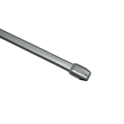 Gardinia Vitrážní tyčka plochá, stříbrná mat, pr. 11 mm, 40 - 70 cm