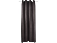 Blackout Závěs s poutky Leather, antracit, 245 x 135 cm