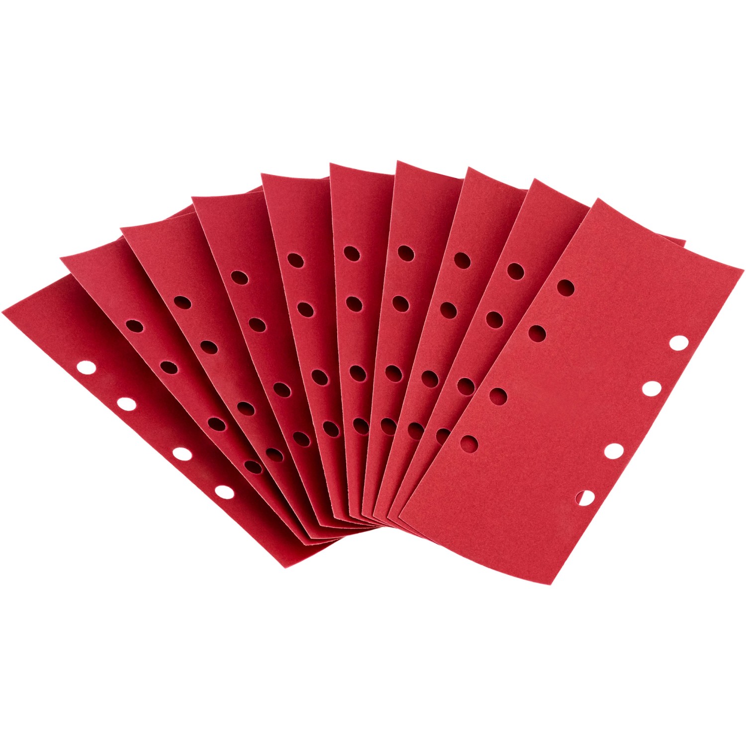 LUX-TOOLS Brusný papír pro vibrační brusky 8 otvorů K240, 93 x 230 mm, 10 ks