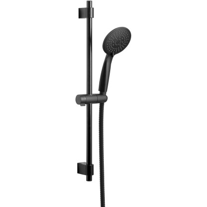 Wenko Sprchový set Young, 5 proudů, černá, s tyčí 66 cm