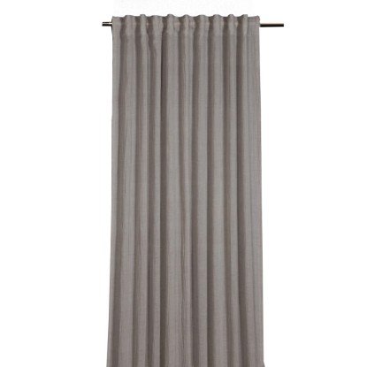 Sehlbach Závěs se skrytými poutky, struktura s bavlnou, stříbrně šedý 245x135 cm