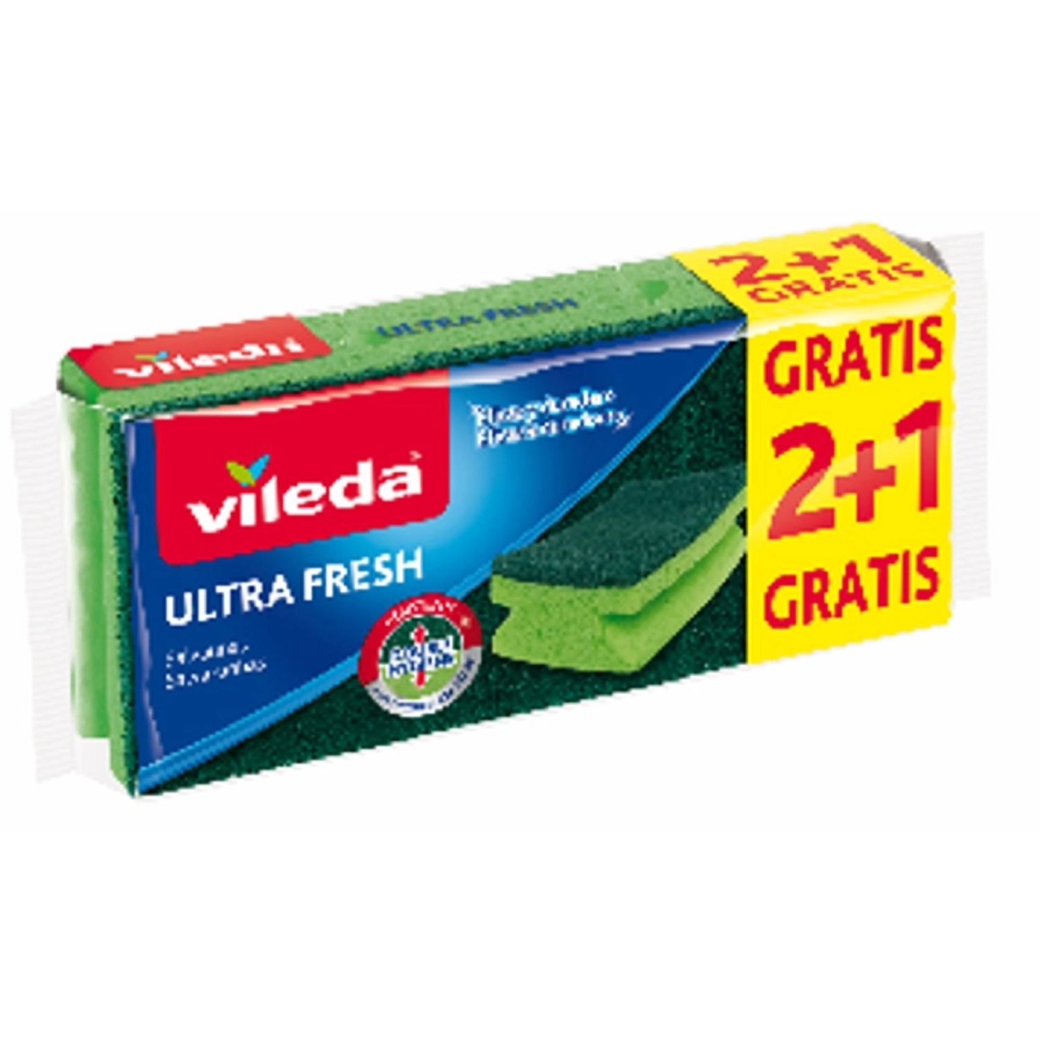 Vileda Ultra Fresh houbička vysoká 2+1 ks