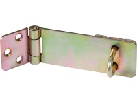 Bezpečnostní petlice, žlutě pozinkovaná, 85 mm x 35 mm