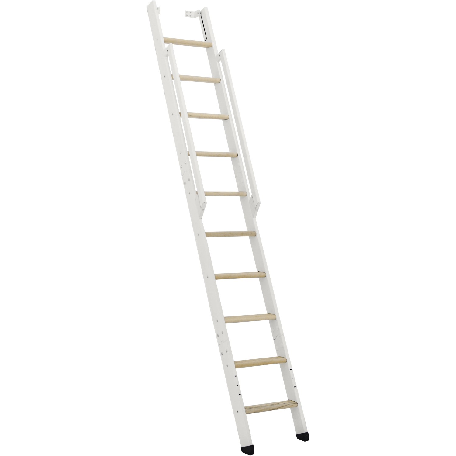 Minka STAIRS Přímé žebříkové schodiště Strong smrk/bílá, 10 schodů, 243 cm