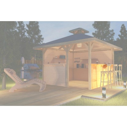 Weka Velká stěna s odkládacím pultem (barem) pro altány 651 vel. 2