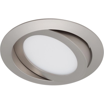 Briloner Vestavné LED svítidlo matný nikl otočné V: 3,4 cm průměr: 14 cm, energe