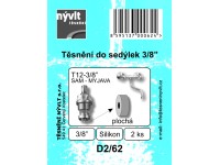 Těsnění k vřetenu těla vršku 3/8 silikon, 2ks