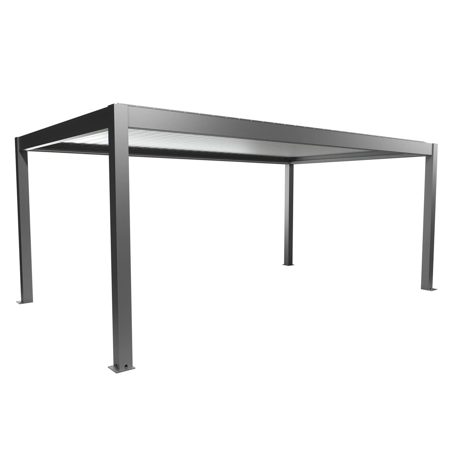 Biohort Pergola 6 x 3,5 křemenově šedá/stříbrná 608 x 367,5 cm