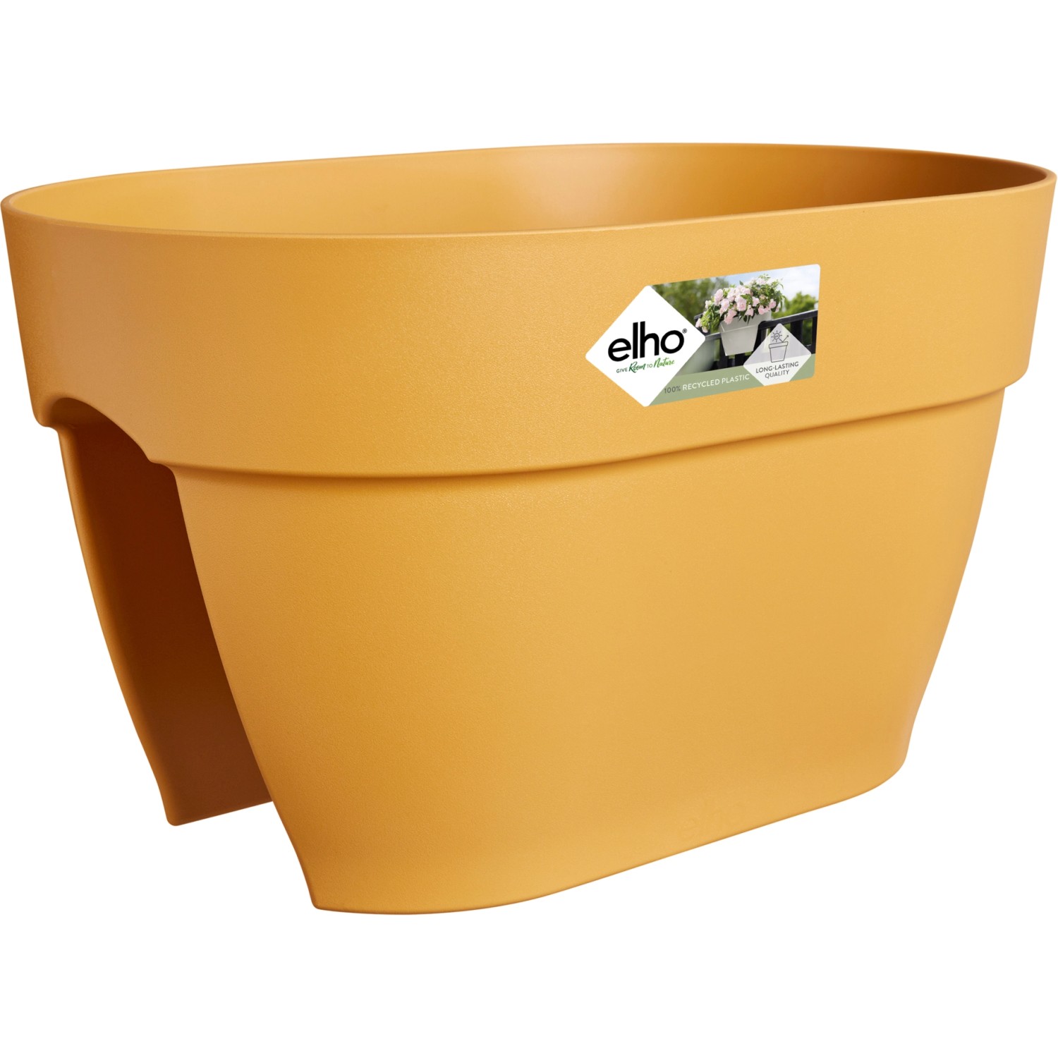 elho Květináč Vibia Campana Flower Bridge medově žlutý, 40 x 22 x 26 cm