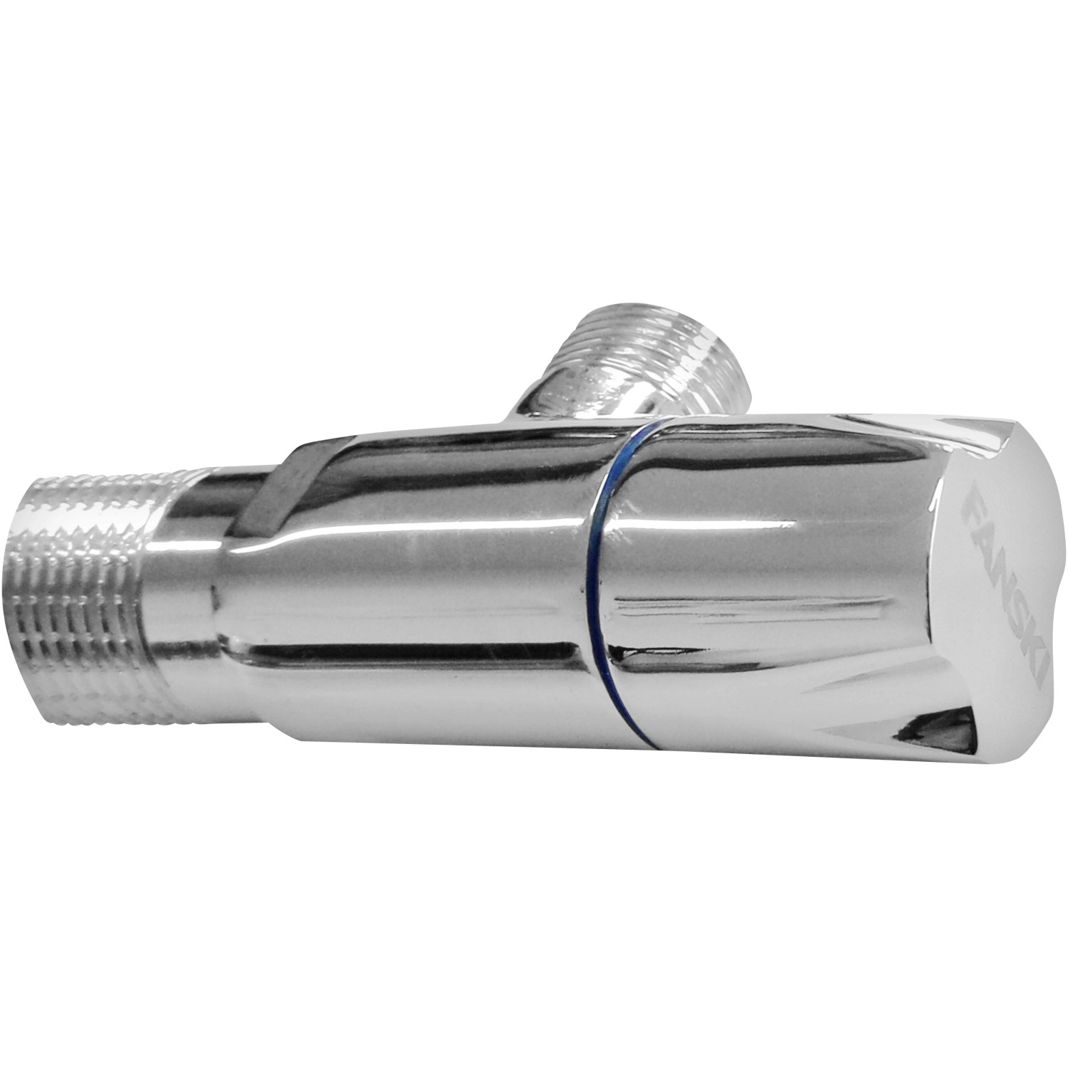 Rohový designový ventil 1/2" x 3/8" modrý