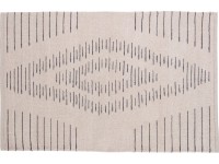 OBI Bavlněný koberec se vzorem béžovo-černý 60 x 90 cm