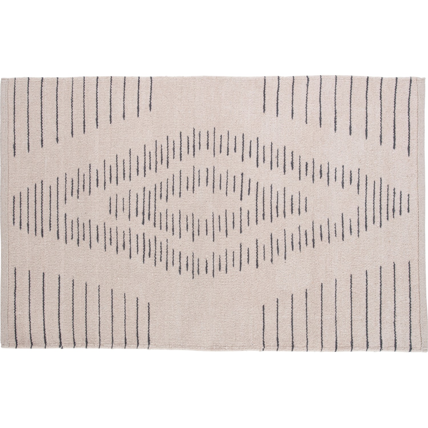 OBI Bavlněný koberec se vzorem béžovo-černý 60 x 90 cm