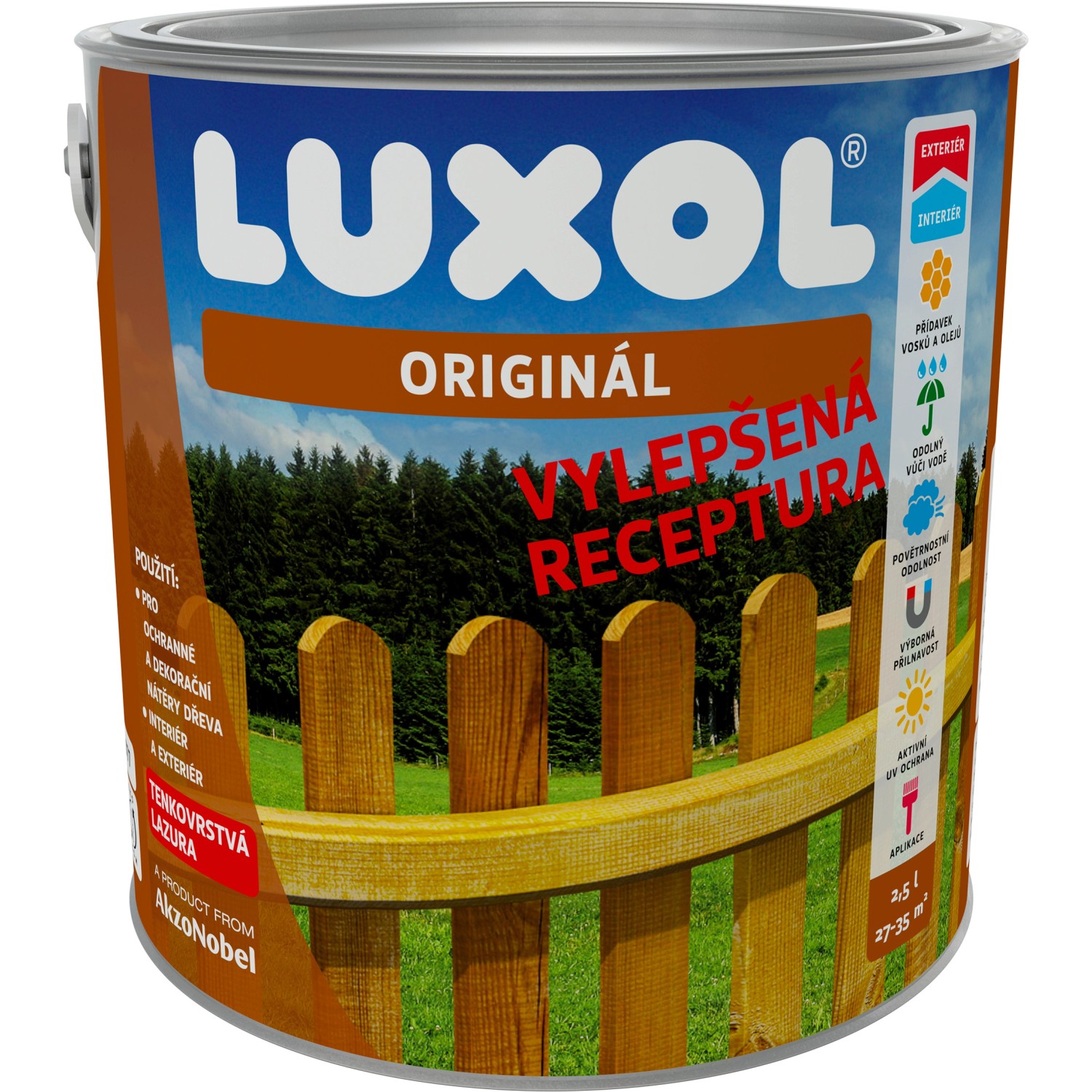 LUXOL Originál Tenkovrstvá lazura ořech 2,5 l
