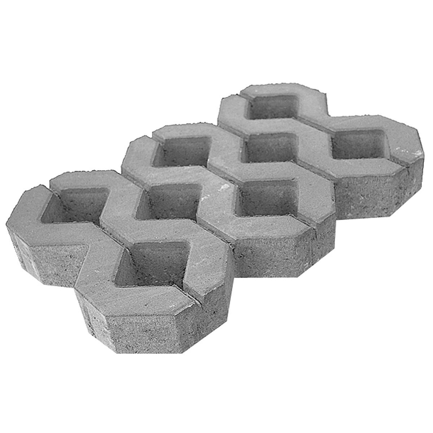 Dlažba betonová DITON ZATRAVŇOVACÍ standard přírodní výška 80 mm