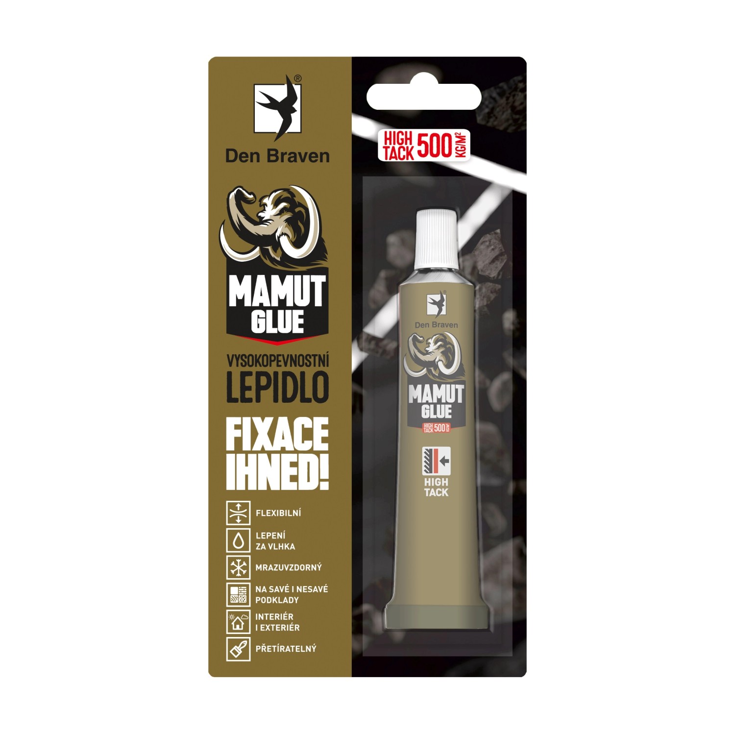 Den Braven Jednosložkové lepidlo MAMUT GLUE High Tack bílé 25 ml