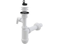 Alcadrain Sifon umyvadlový s přípojkou a plastovou mřížkou