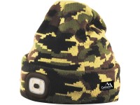 Cattara Čepice Army s LED svítilnou USB nabíjení