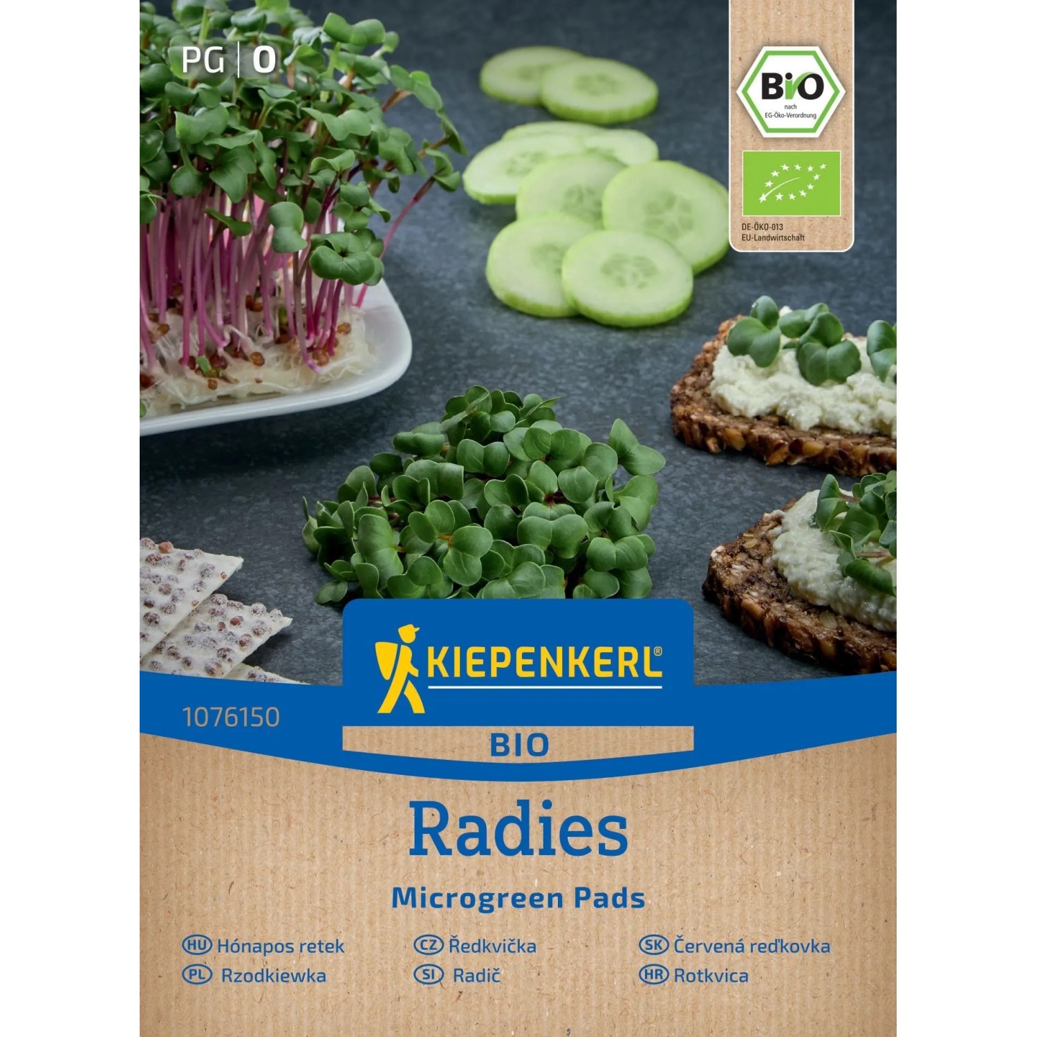 KIEPENKERL BIO Microgreen Pads Ředkvička (Raphanus sativus) 3 ks