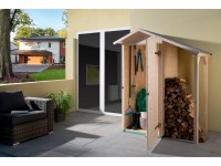 Weka Terasová skříň, 14 mm, velikost 1, včetně pultové střechy