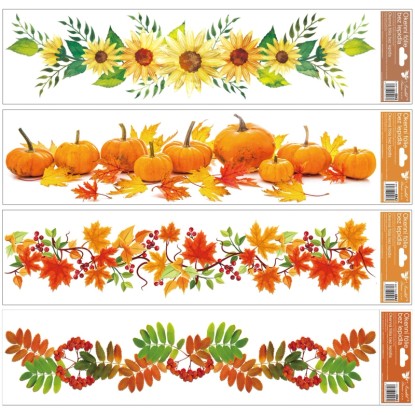 Anděl Přerov Okenní fólie pruhy podzim, různé druhy, 1 ks, 64 x 15 cm