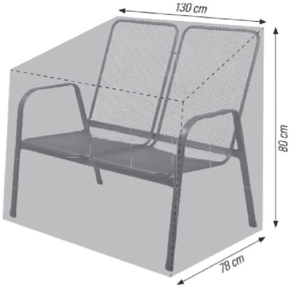 acamp Ochranný obal pro 2místnou zahradní lavičku 80 x 130 x 78 cm