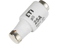 ETI Pojistková patrona DII gG, 25 A / 500 V, E27, 5 ks