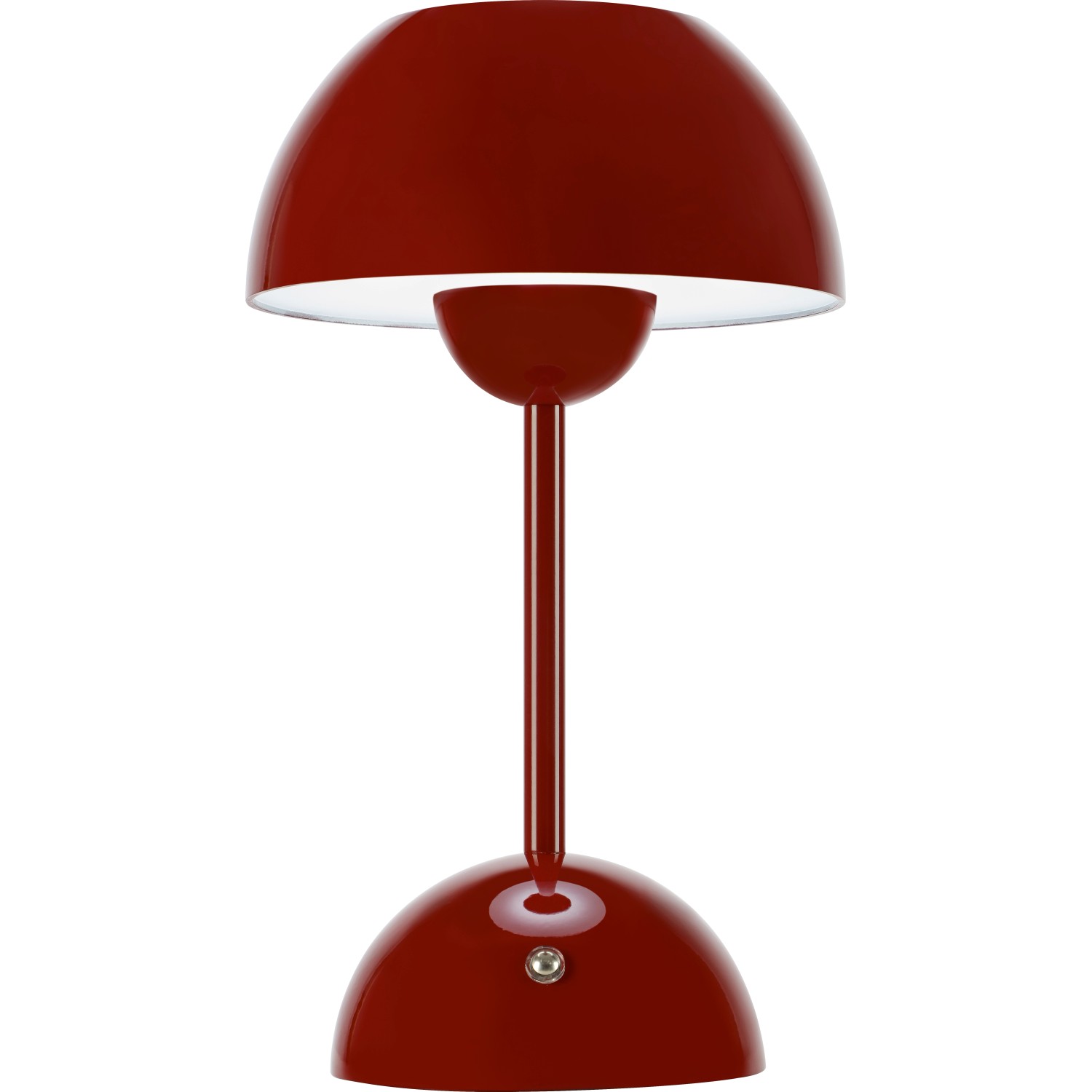 Solární stolní LED svítidlo Messina, IP44, červená, pr. 16 x 27,5 cm