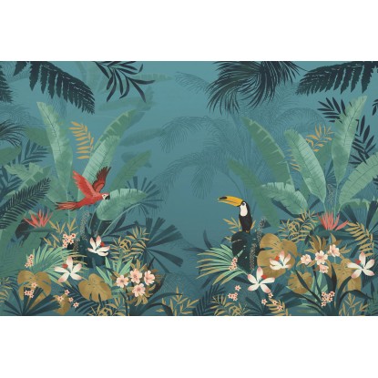 Komar Vliesová fototapeta Enchanted Jungle 368 x 248 cm