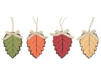 Anděl Přerov List textilní závěsný, různé barvy, 10 cm Anděl Přerov List textilní závěsný, různé barvy, 10 cm