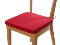 B.E.S. Podsedák se šňůrkami a zipem červený 40 x 40 x 4 cm