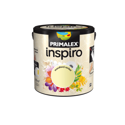 PRIMALEX Barevný vnitřní malířský nátěr Inspiro mandlový sorbet 2,5 l