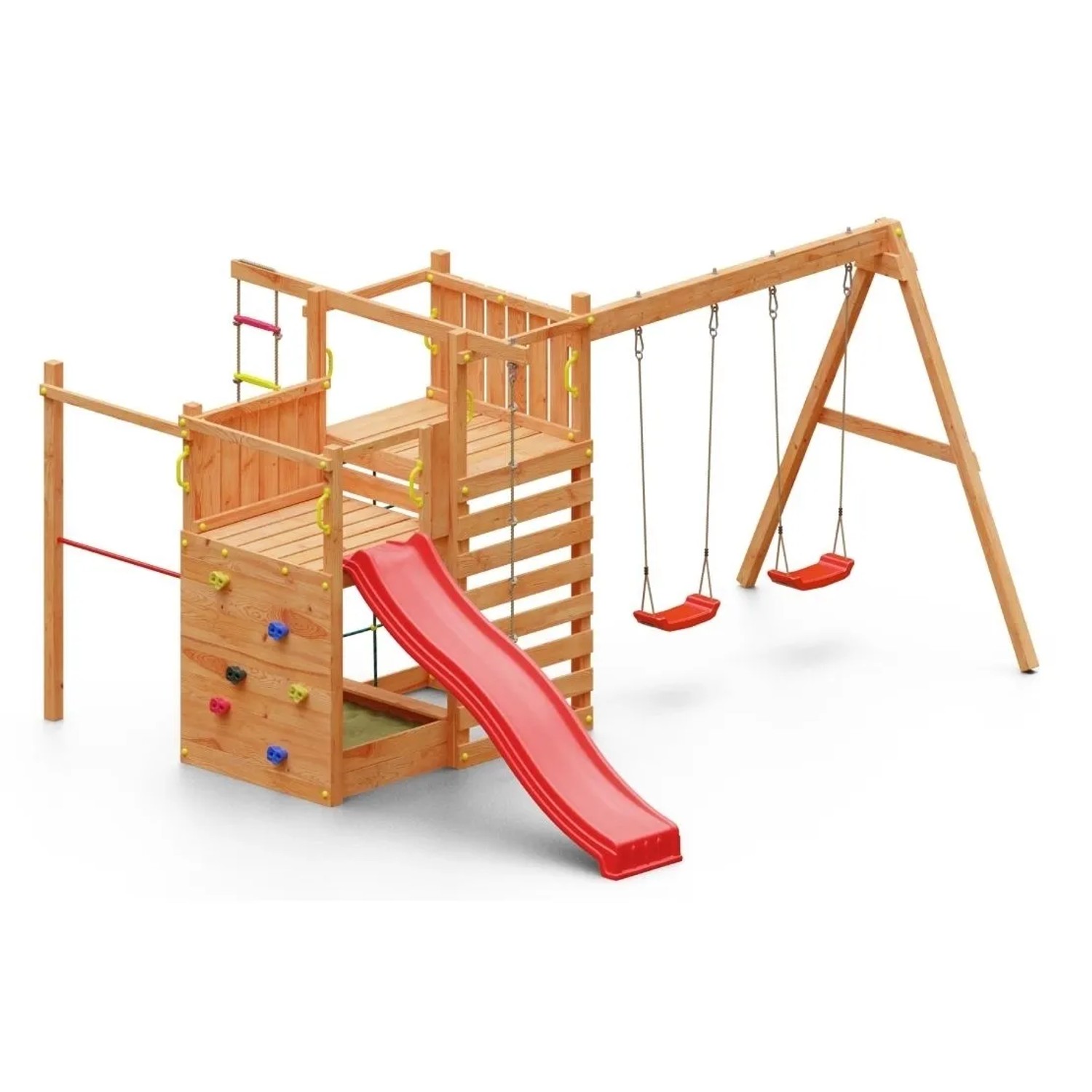 MARIMEX Dětské hřiště Play 021 + červená skluzavka