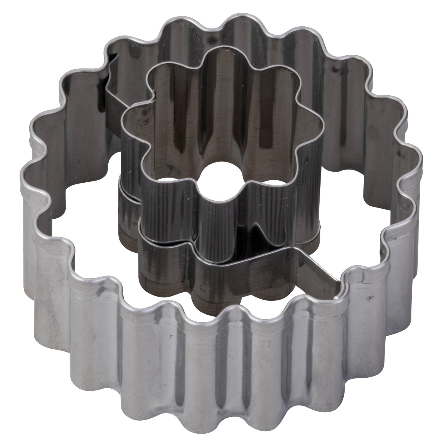 Zenker Vykrajovátko na linecké cukroví 2v1 kytička