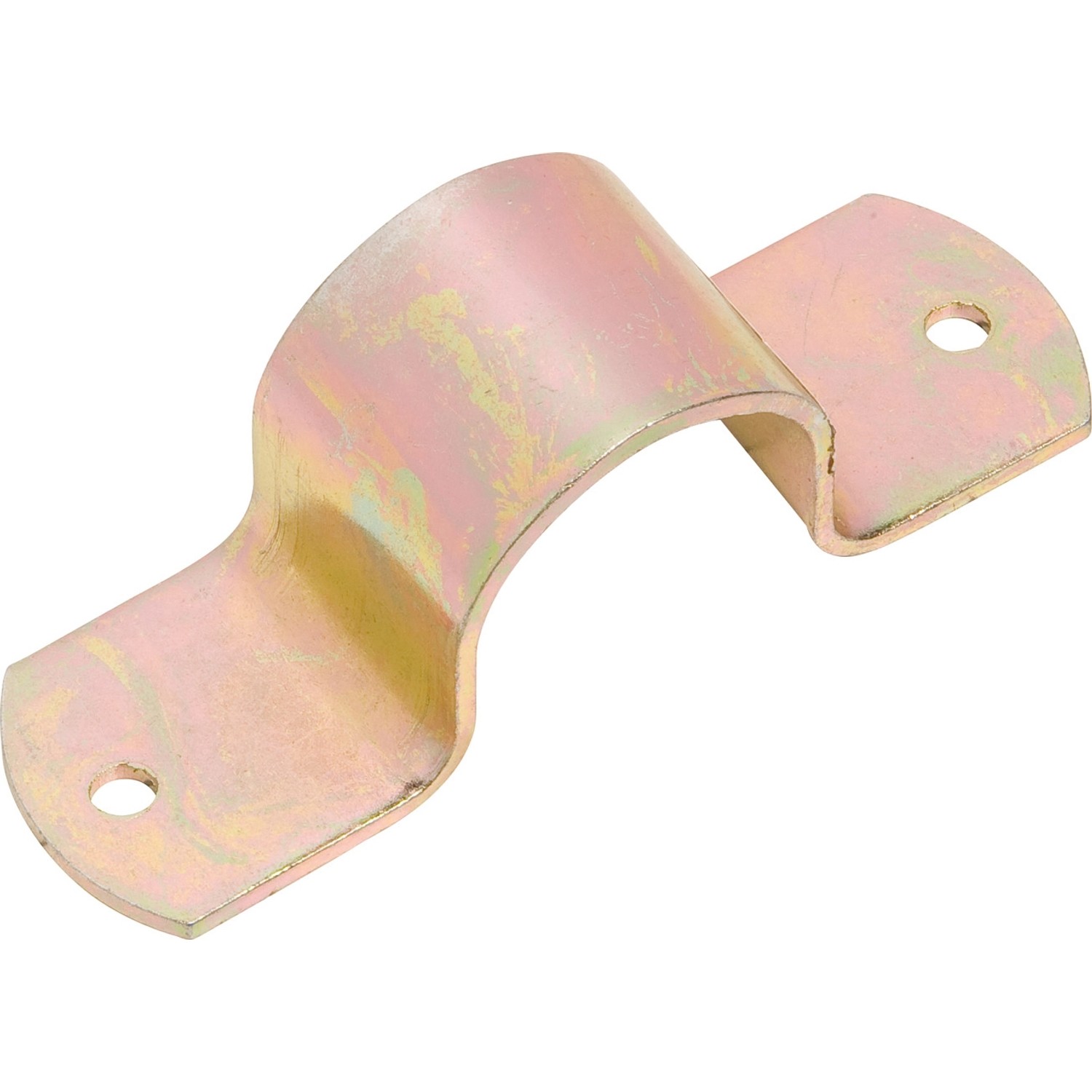 Potrubní spona, žlutě pozinkovaná, 125 mm x 40 mm