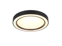 Reality Stropní LED svítidlo Arco, RGBW, 2700-6000K, matná černá, pr. 40 cm