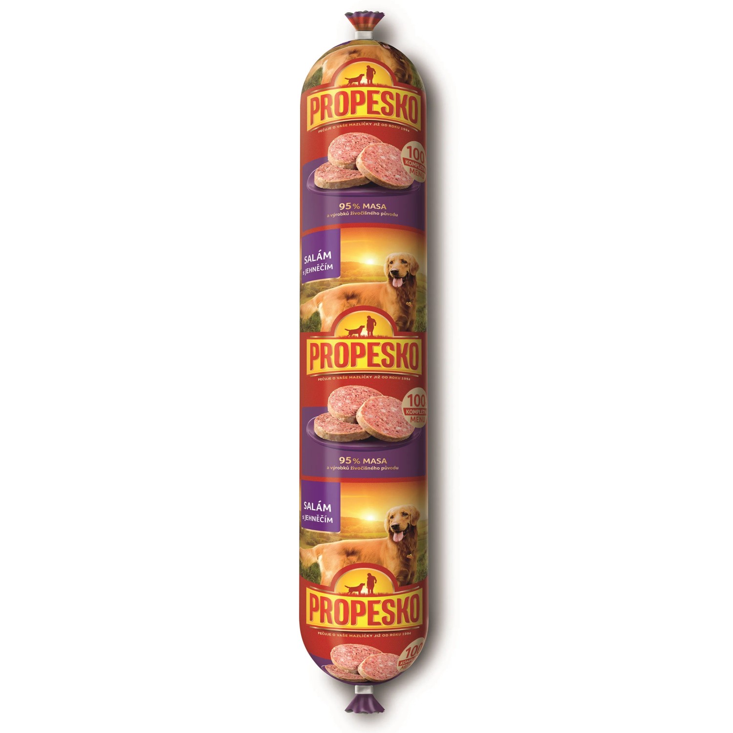 Propesko Salám pro psy s jehněčím masem, 1 kg