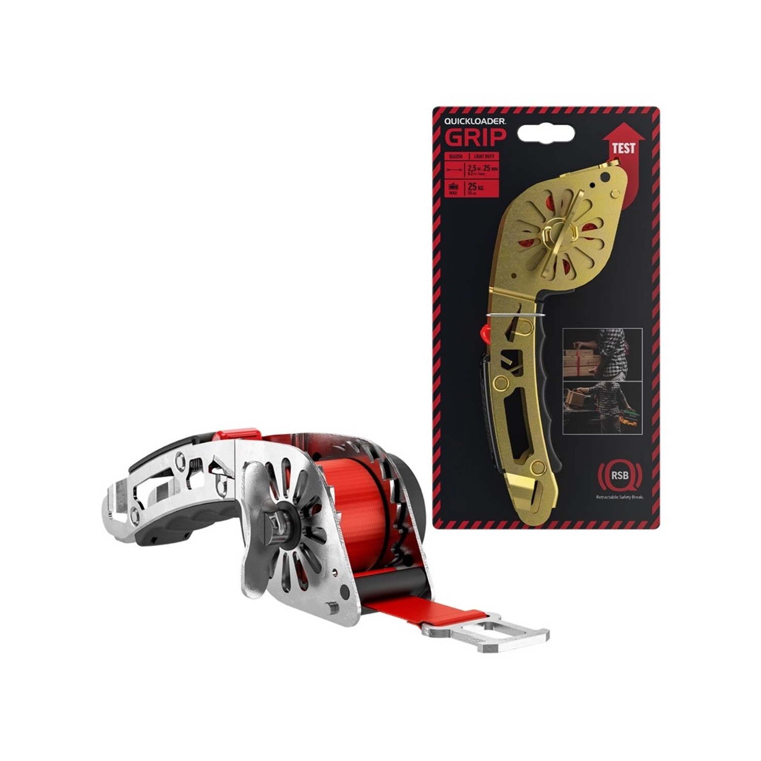 Quickloader Rukojeť s popruhem Grip 25 kg, 2,5 m x 25 mm