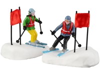 Lemax Vánoční figurky Slalom Stars, 2 ks