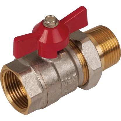 Kulový kohout vnitřní závit pr. 18,6 mm (Rp 1/2) poniklovaný