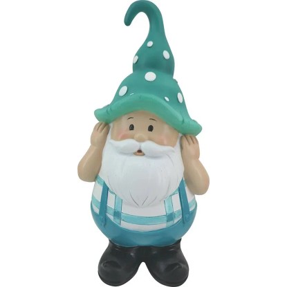 Dekorační figurka zahradní trpaslík modrý velký 13 x 27,5 cm