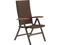 OBI Skládací křeslo Davenport II, polyratan/hliník, hnědá, 61 x 66 x 106 cm OBI Skládací křeslo Davenport II, polyratan/hliník, hnědá, 61 x 66 x 106 cm